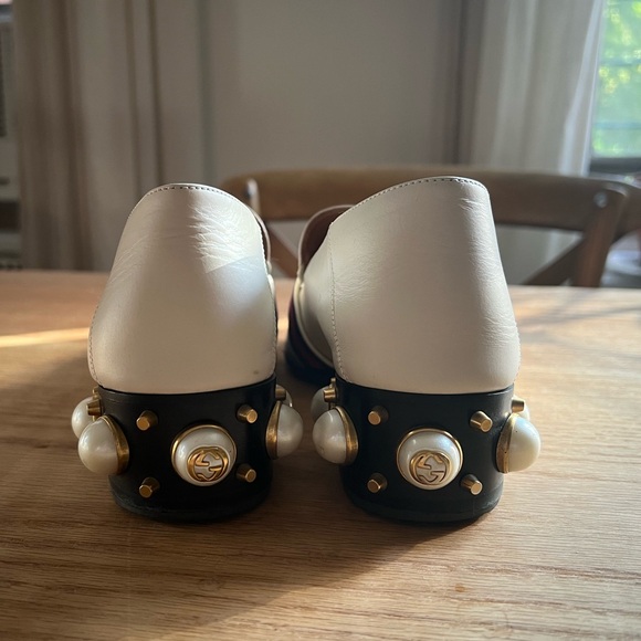 Gucci Leather Studded Accents Loafers - Picture 6 of 7